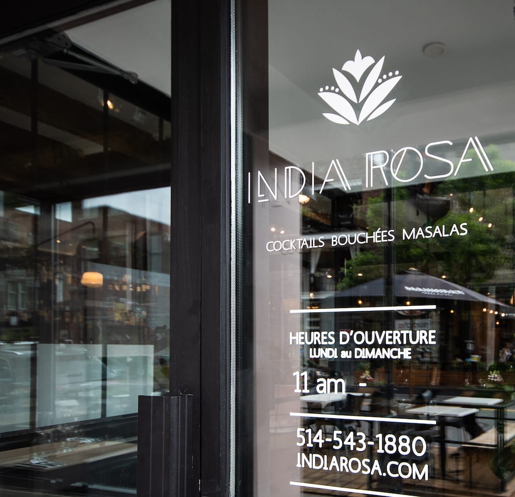 India Rosa restaurant indien montreal