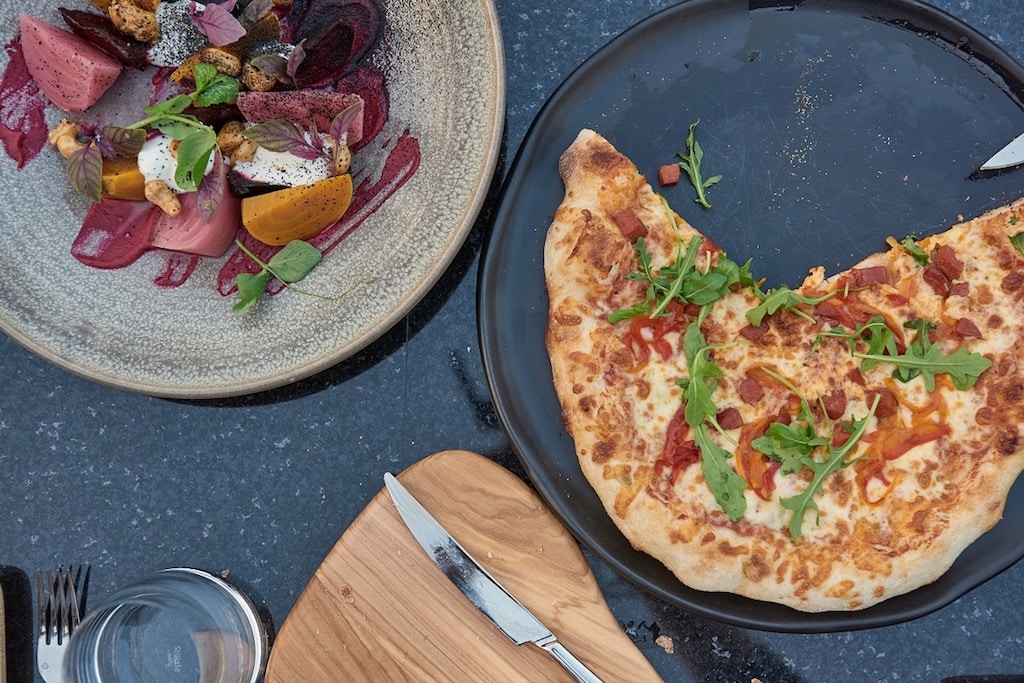 Ilôt Repère Gourmand Hôtel Entourage sur le lac Québec