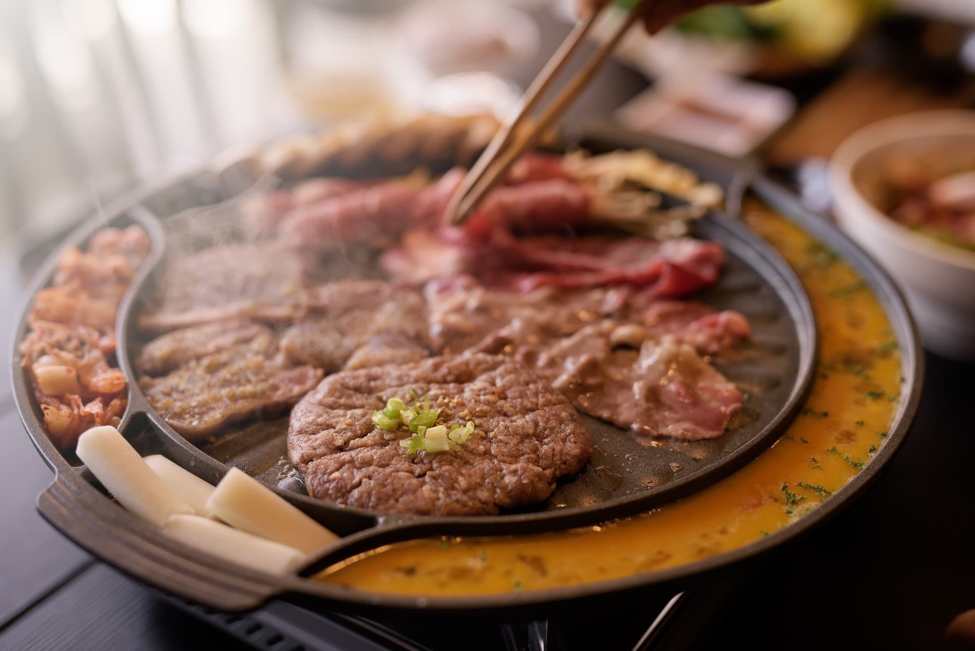 Le barbecue coréen avec ssamjang