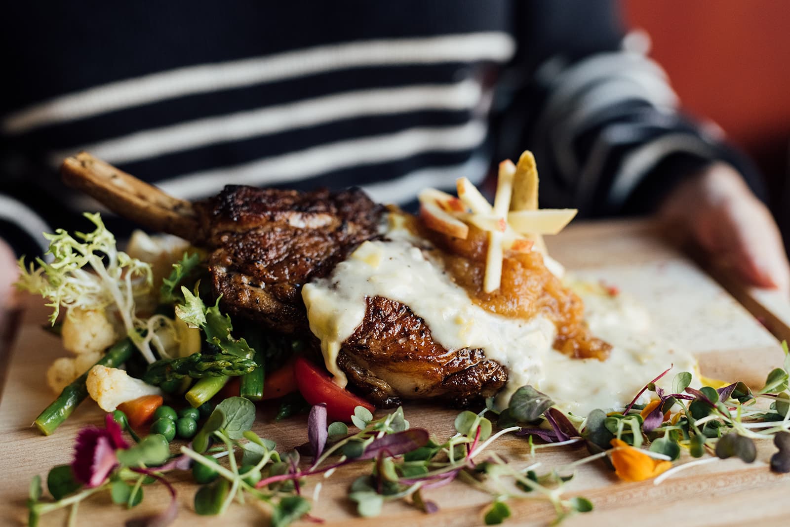 spécial du jour agneau raclette