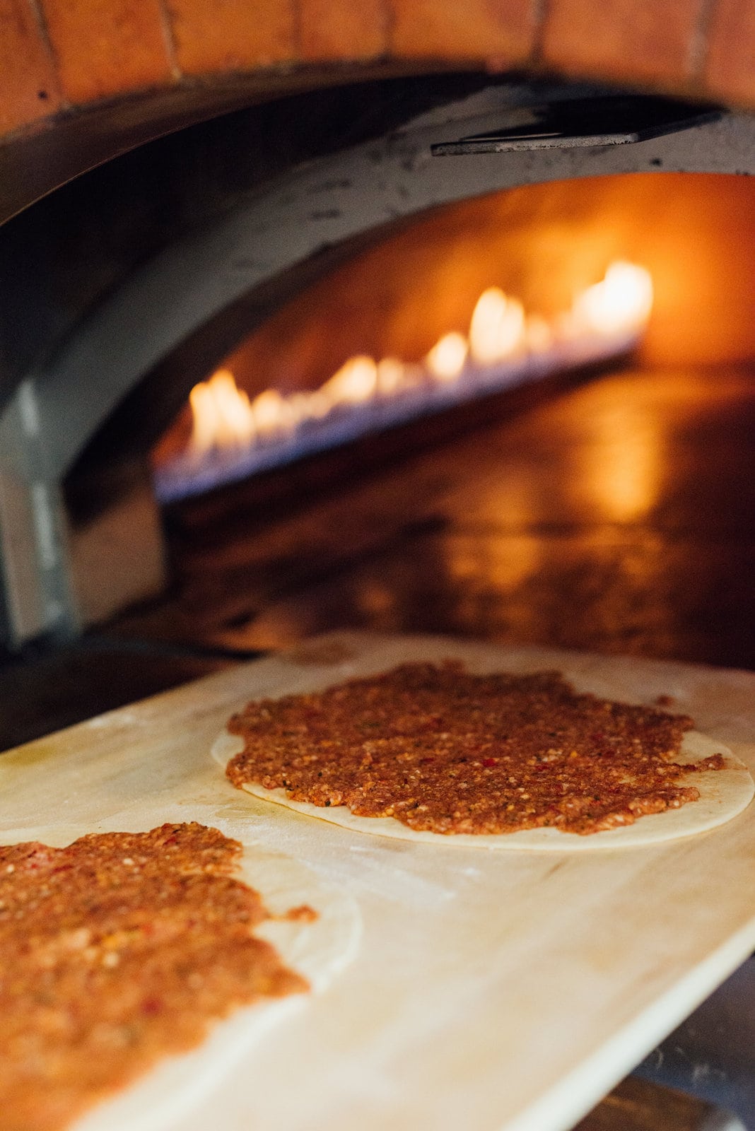 Wood oven at Café Chez Téta