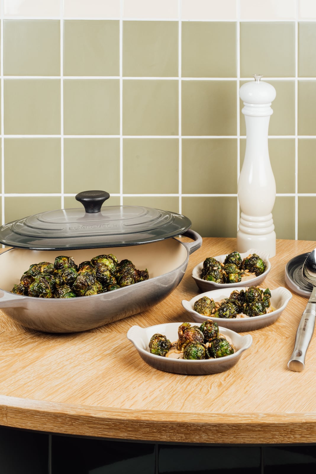 Gia's Sunflower Roasted Brussels Sprouts