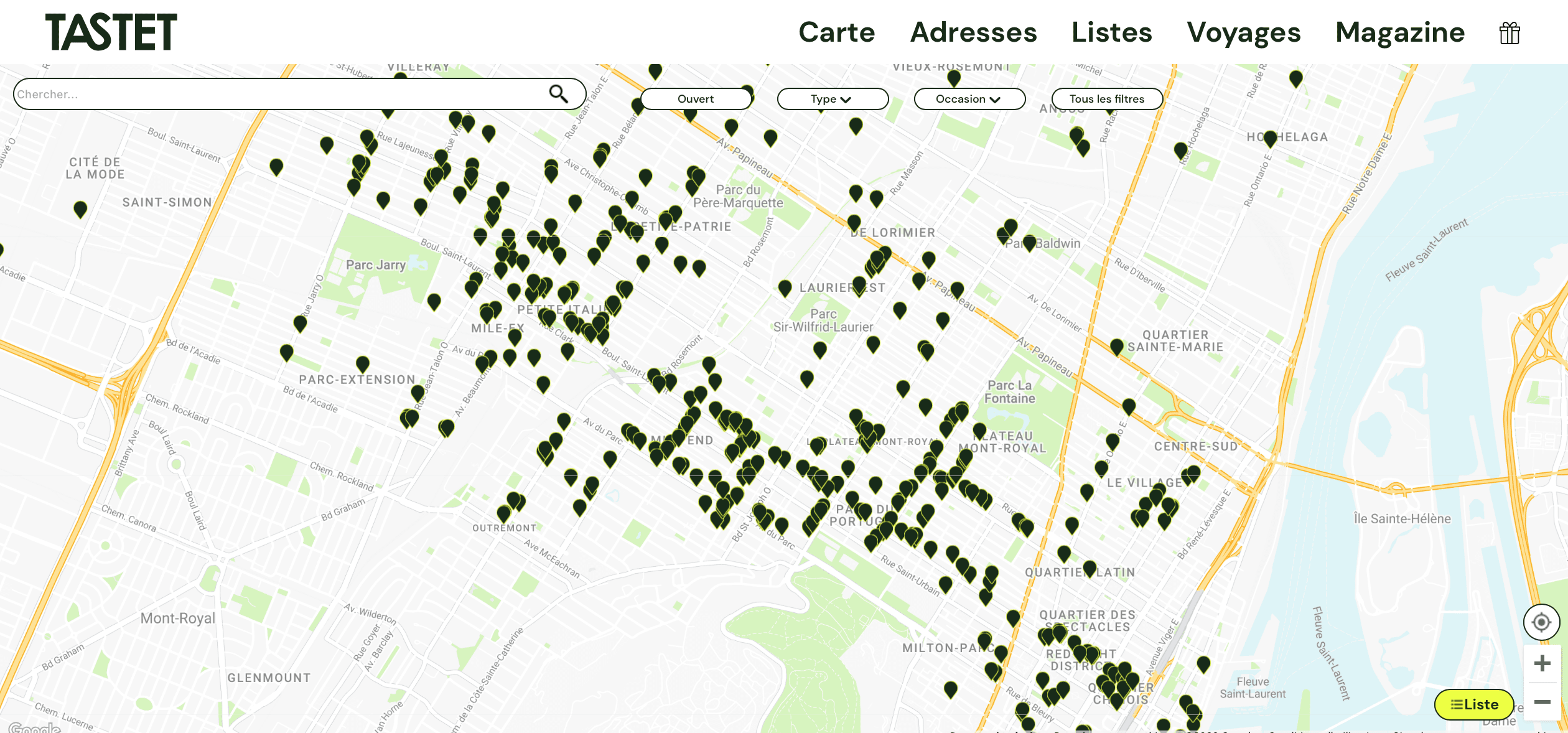 What's new: a map of the best restaurants in Montreal