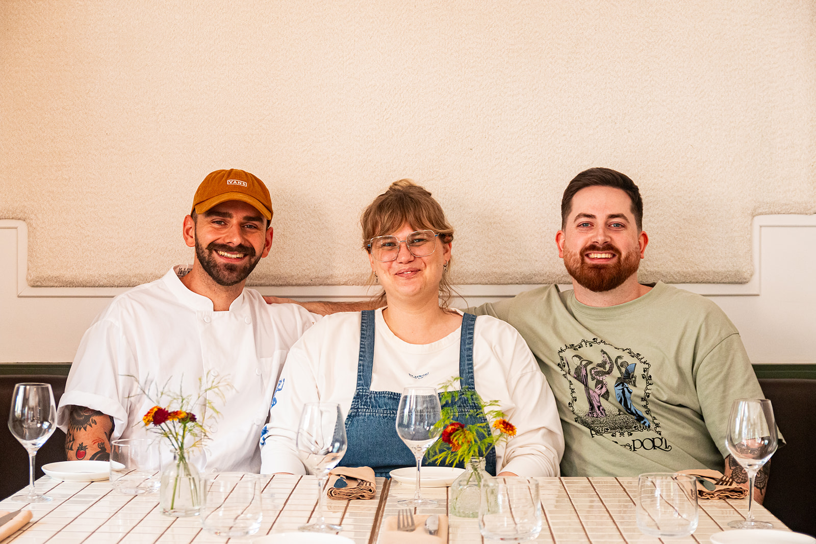 La charmante équipe du restaurant Caméline, dans le Vieux-Hull (photo: Mikael Lebleu – Tastet)