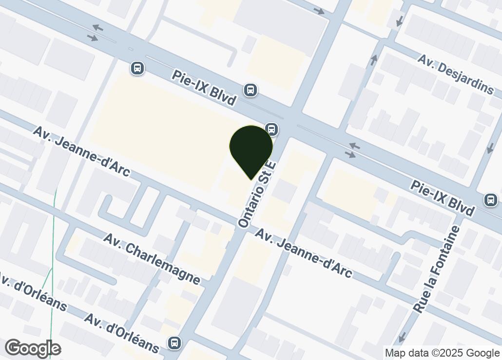 Map showing location at 45.5498521, -73.5416603