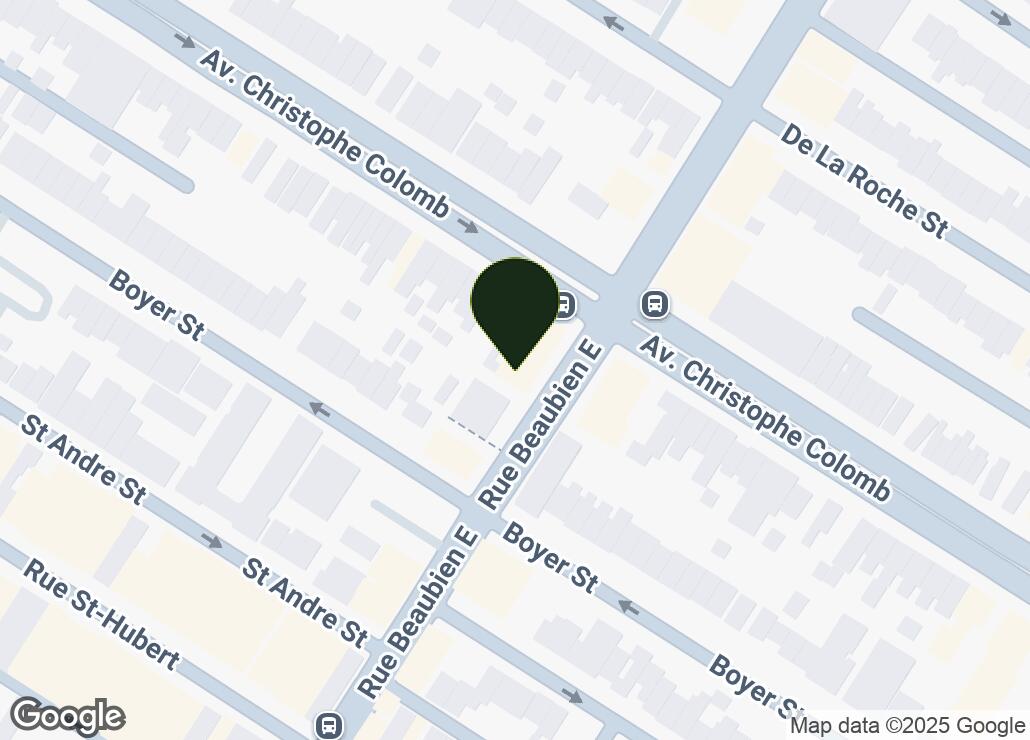 Map showing location at 45.5375747, -73.6020474