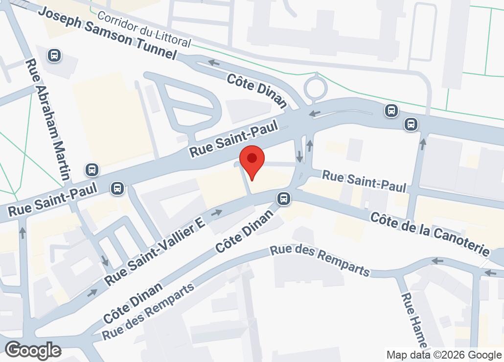 Map showing location at 46.8168778, -71.2100722