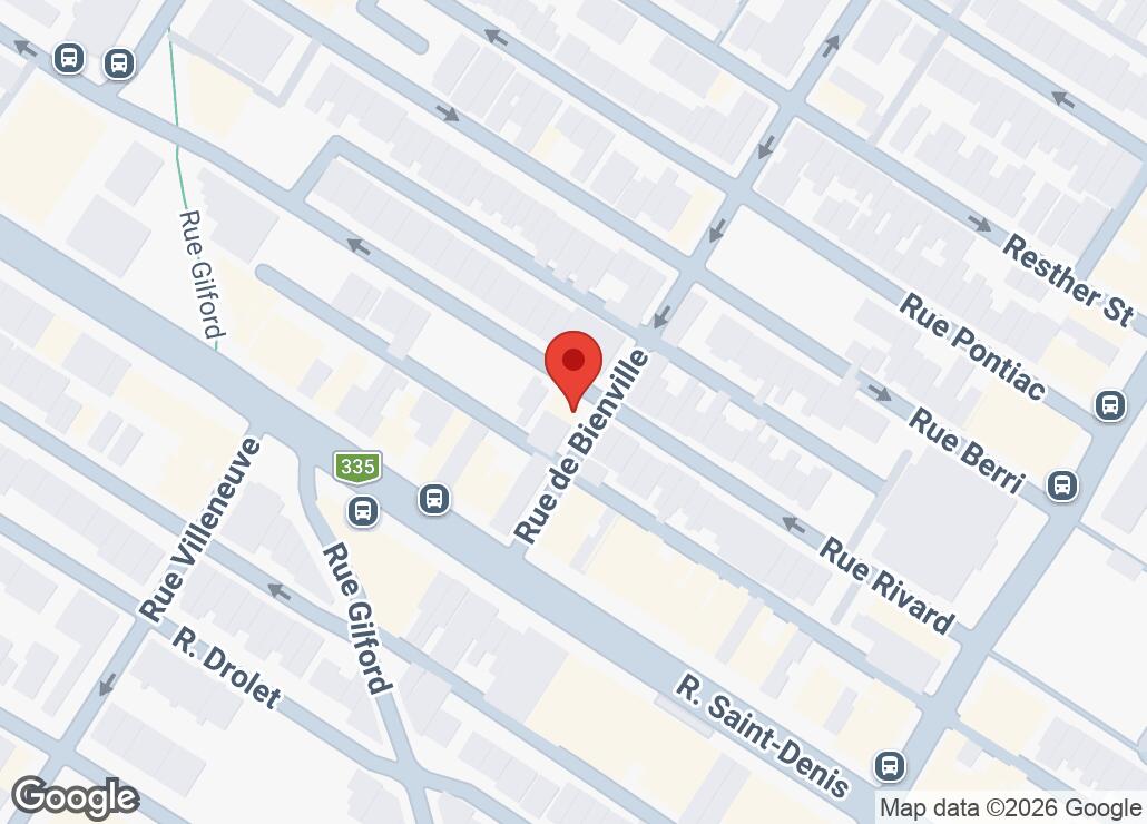 Map showing location at 45.5253214, -73.5843744