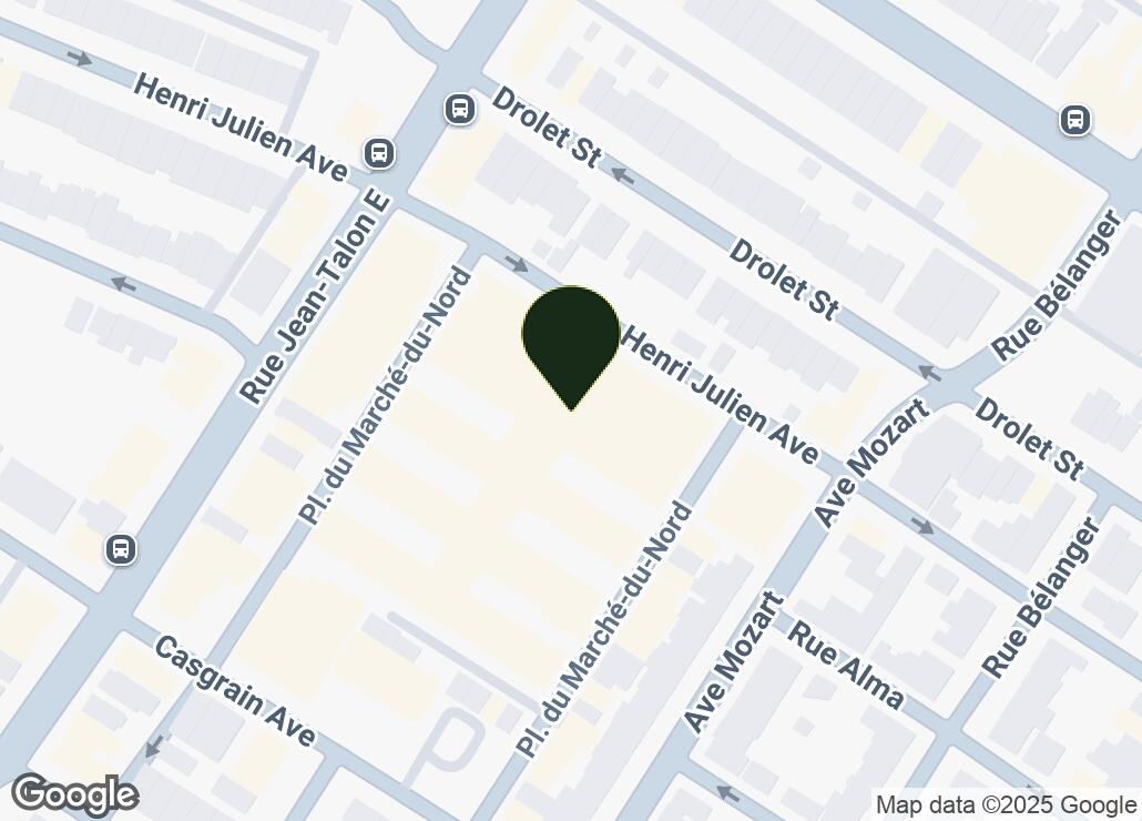 Map showing location at 45.5363632, -73.6146289