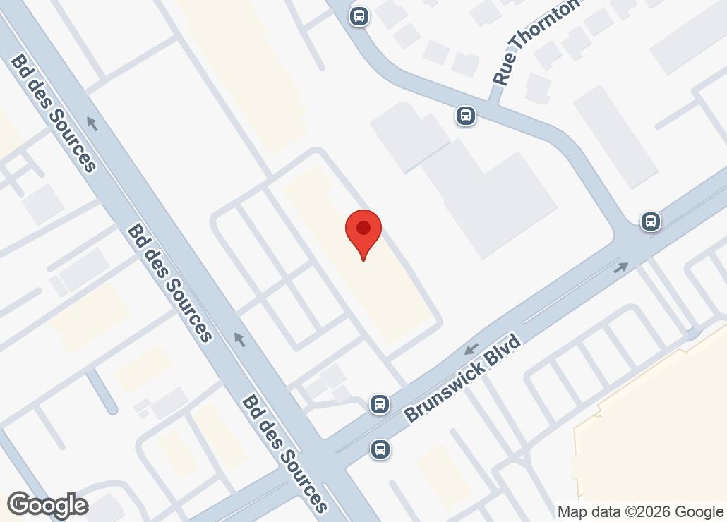 Map showing location at 45.4842824, -73.7956177