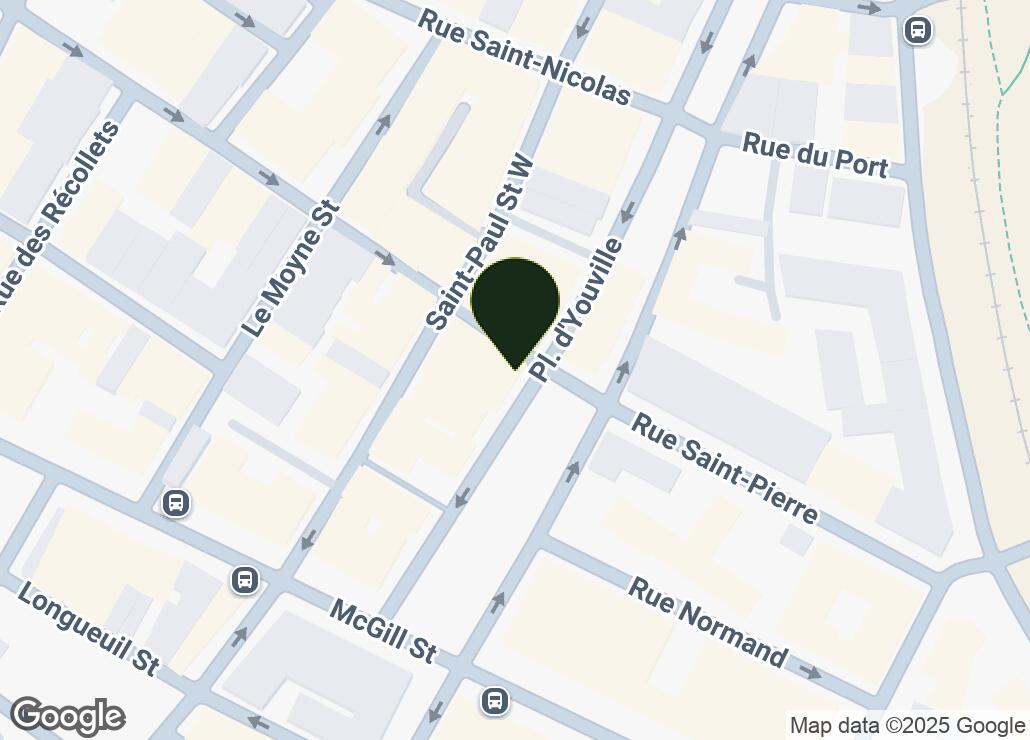 Map showing location at 45.5009633, -73.5559088