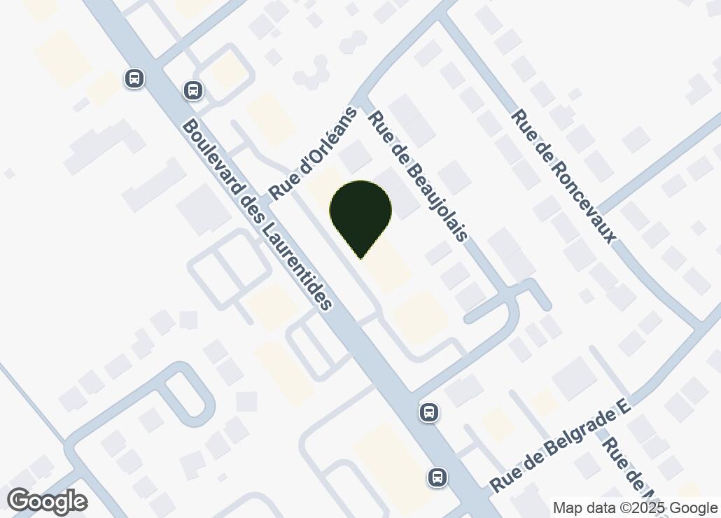 Map showing location at 45.616748, -73.7409583