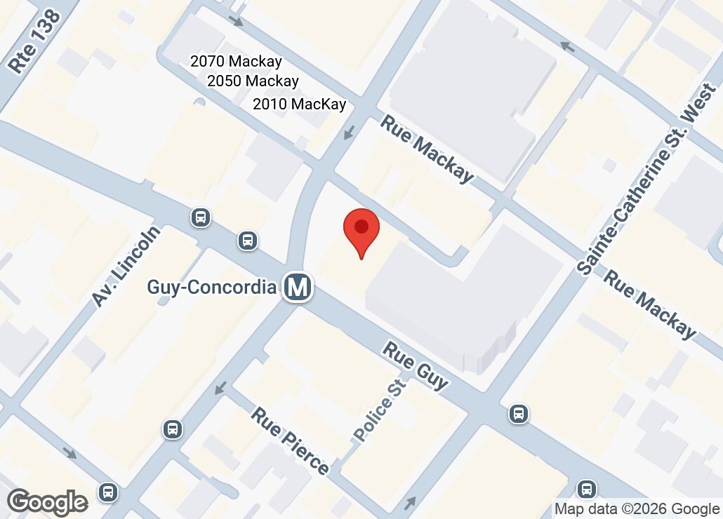 Map showing location at 45.4958524, -73.5787855