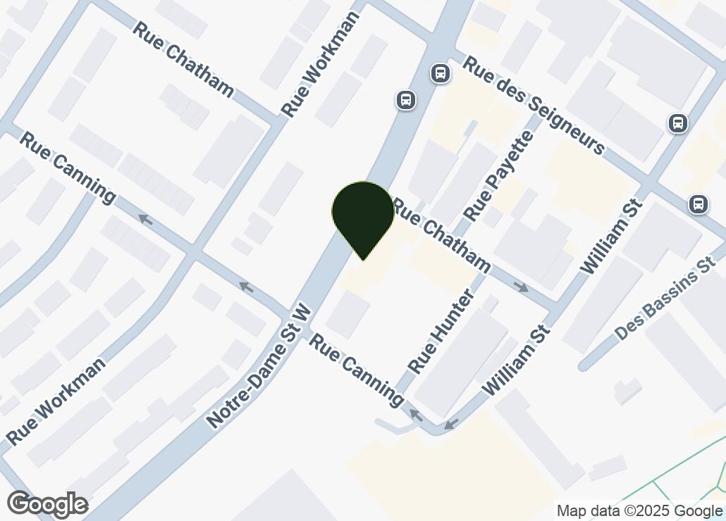Map showing location at 45.4865354, -73.5695534