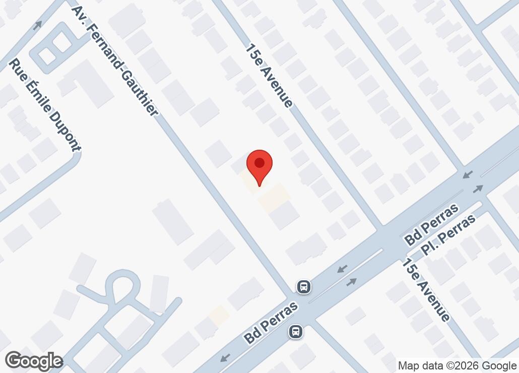 Map showing location at 45.6359639, -73.6040285