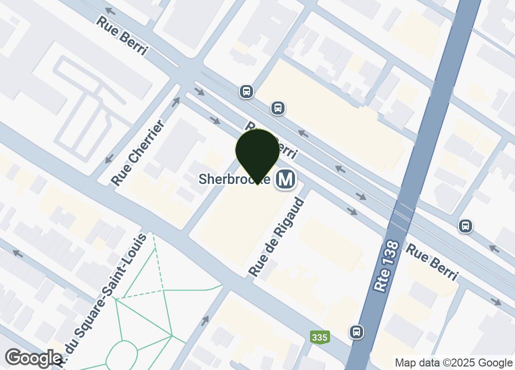 Map showing location at 45.5182571, -73.5685195
