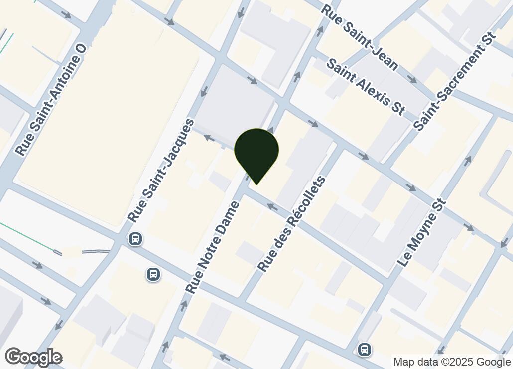 Map showing location at 45.5017098, -73.5588846