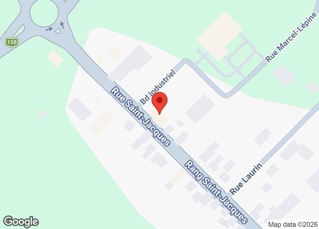 Map showing location at 45.9527073, -73.5768979