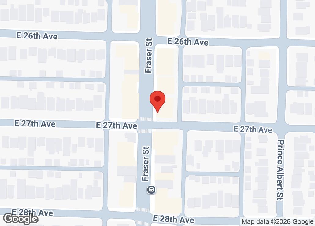 Map showing location at 49.2467425, -123.0899978