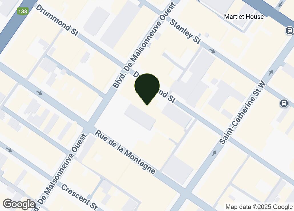 Map showing location at 45.4990443, -73.5757779
