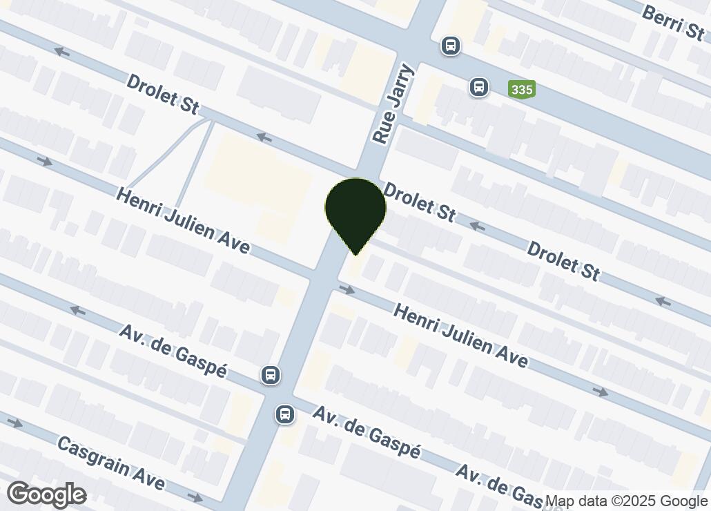 Map showing location at 45.5414508, -73.6296885