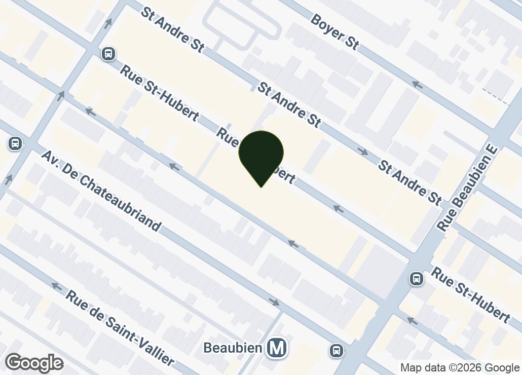 Map showing location at 45.5366647, -73.6047551