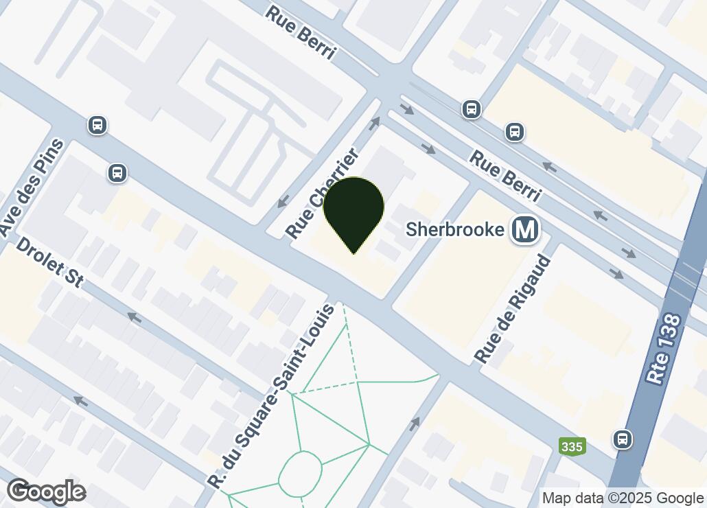 Map showing location at 45.5181712, -73.5695667