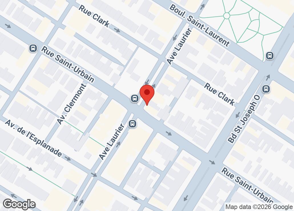 Map showing location at 45.5219218, -73.5936363