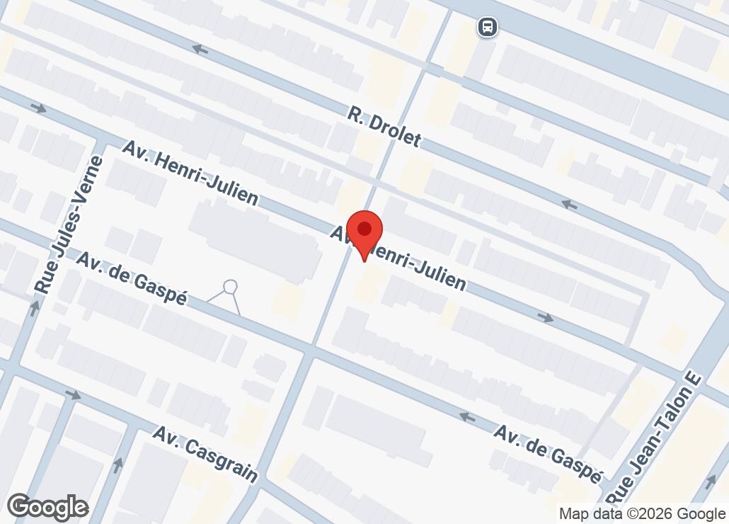 Map showing location at 45.5377523, -73.6180045