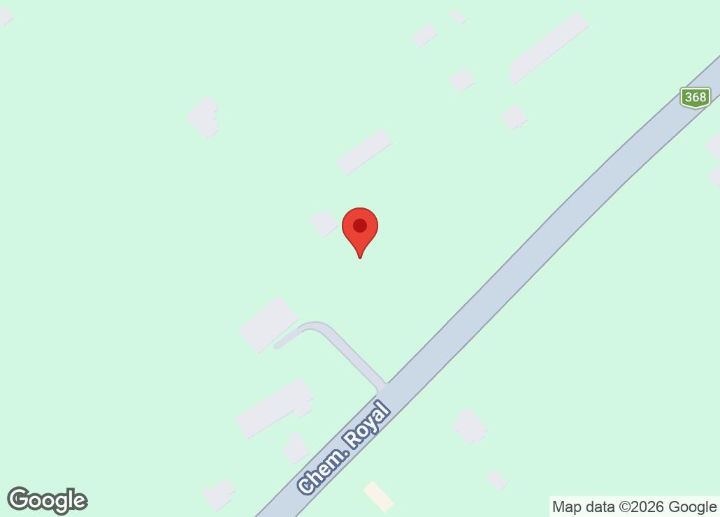 Map showing location at 46.9103378, -71.0467675