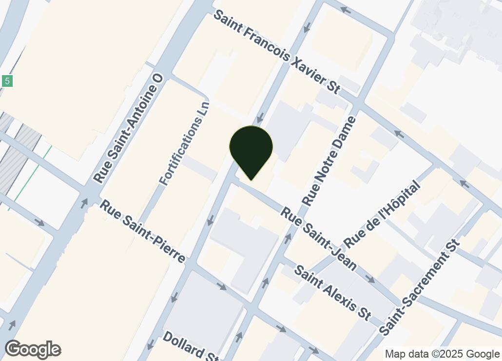 Map showing location at 45.5033143, -73.5586126