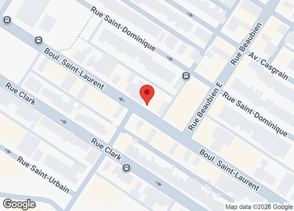 Map showing location at 45.530657, -73.6091733