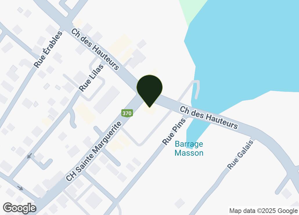 Map showing location at 46.0312971, -74.056695