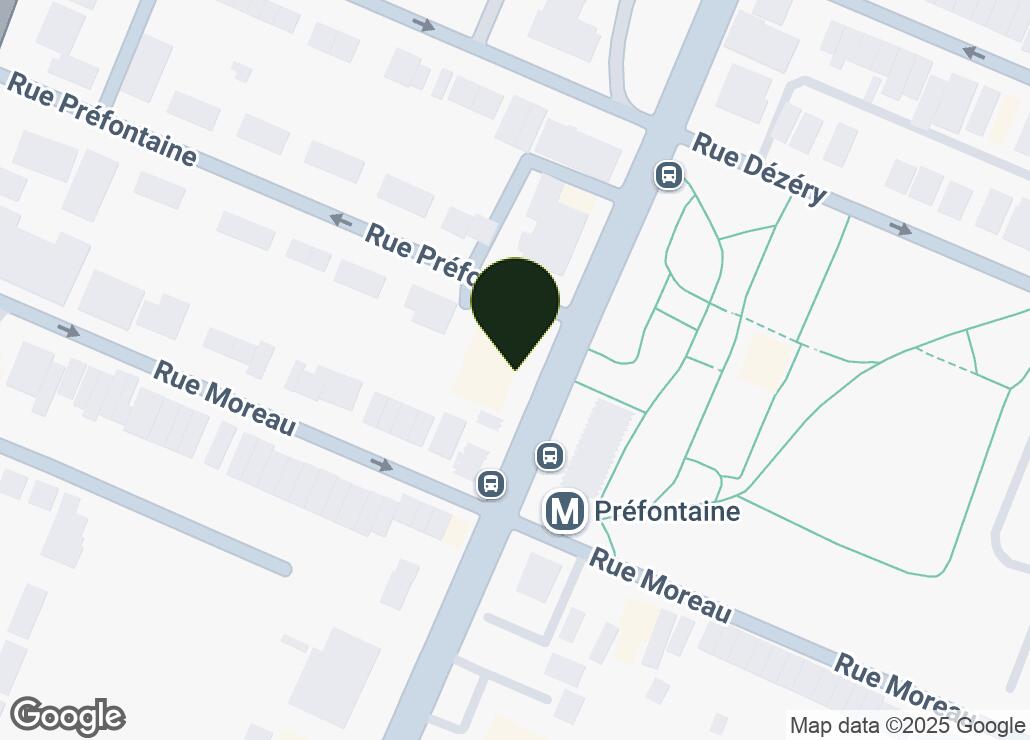 Map showing location at 45.5420356, -73.5546207