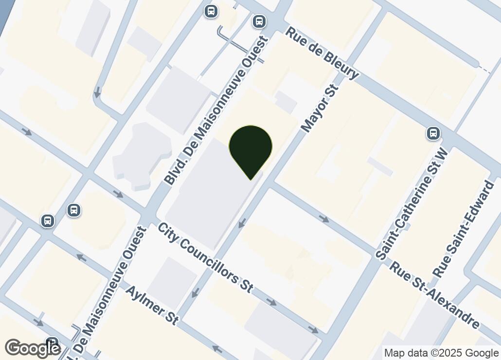 Map showing location at 45.5059702, -73.5691637