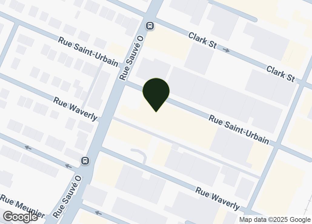 Map showing location at 45.5448944, -73.6603326