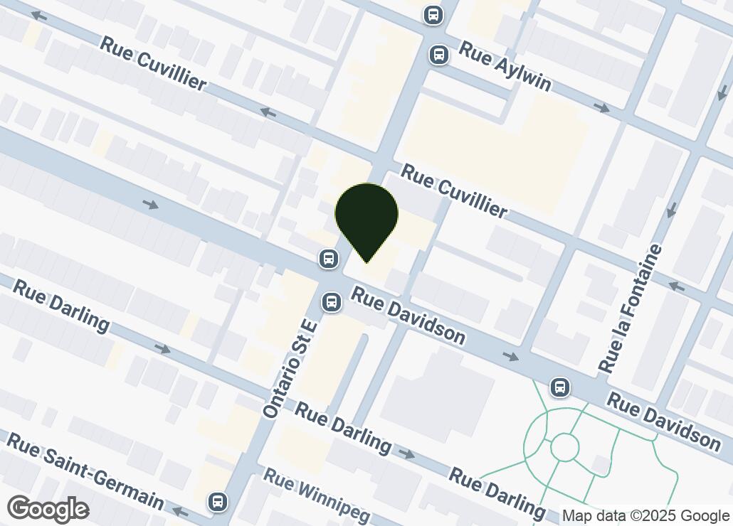 Map showing location at 45.543077, -73.5458375