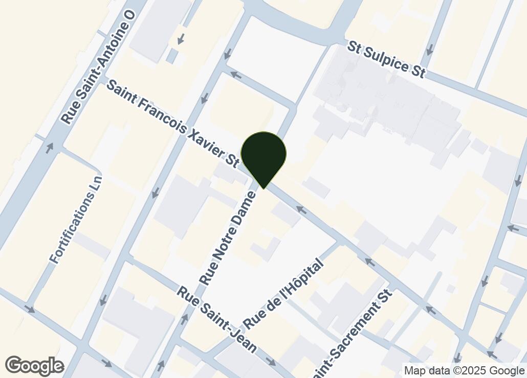 Map showing location at 45.5038209, -73.5573724