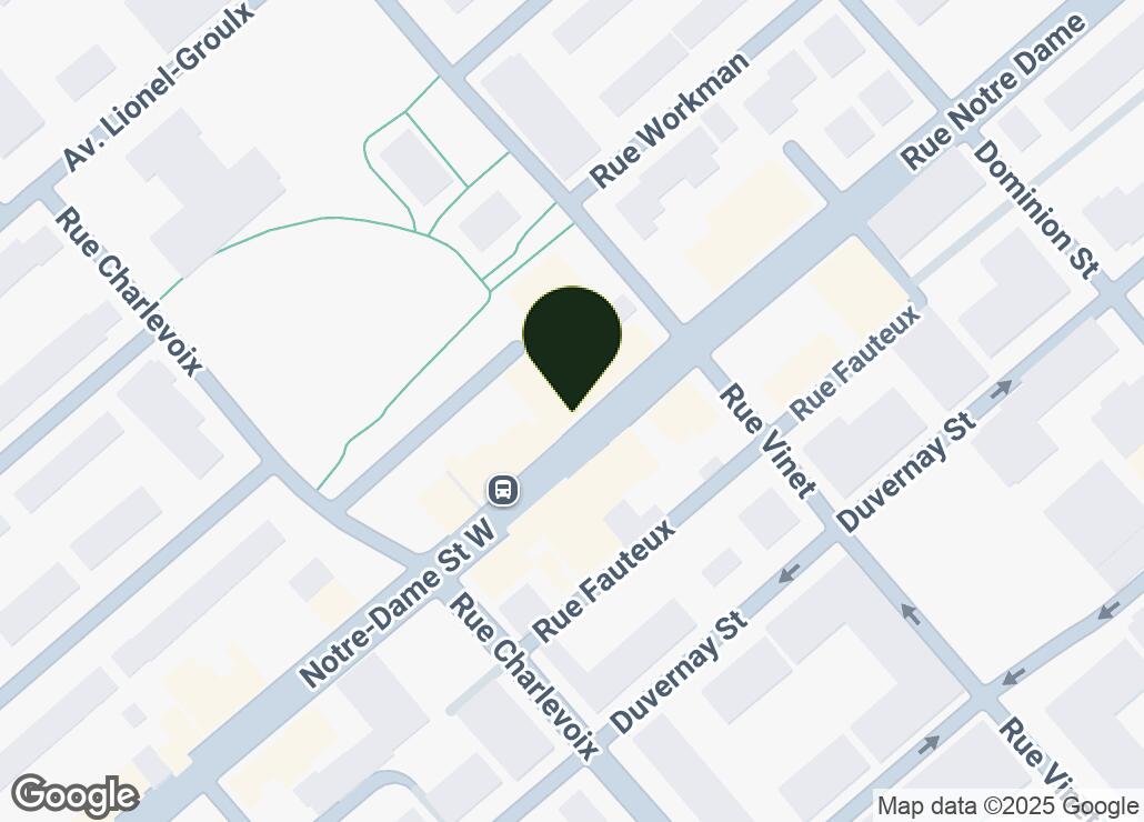 Map showing location at 45.4831828, -73.5750025