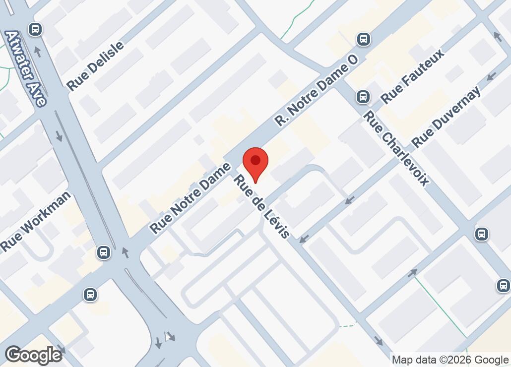 Map showing location at 45.4818259, -73.5765029