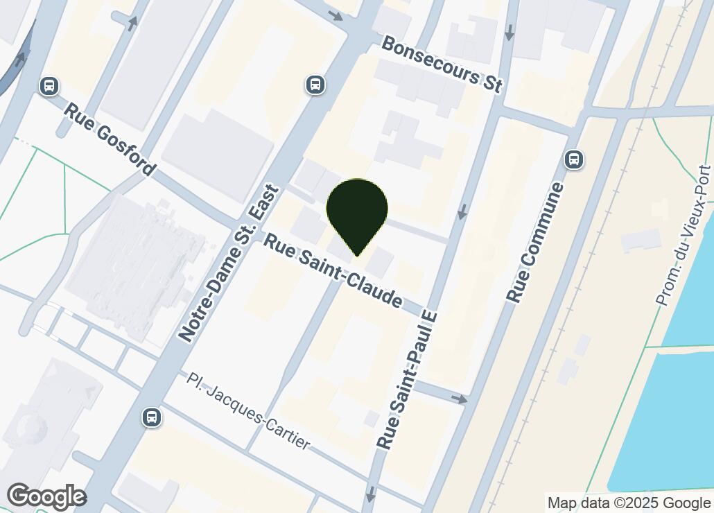 Map showing location at 45.5089369, -73.5525034