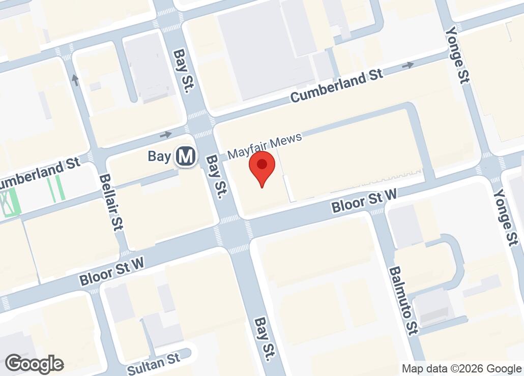 Map showing location at 43.6700829, -79.3891872