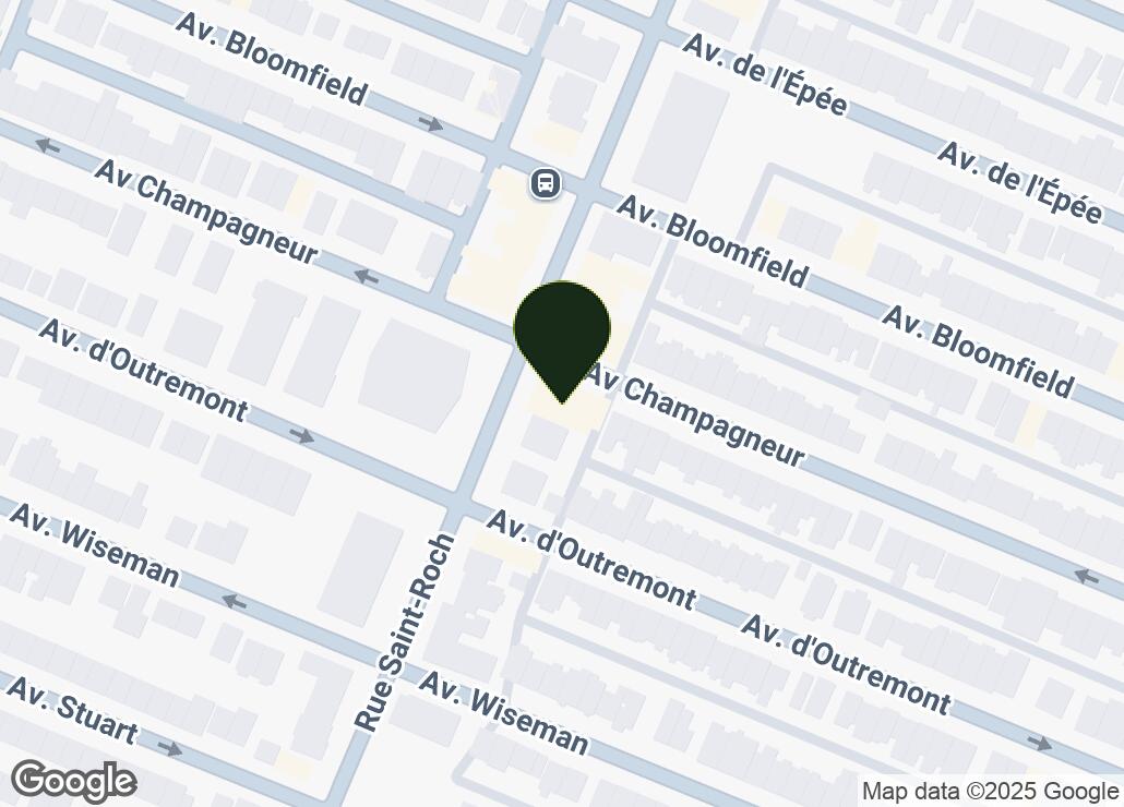 Map showing location at 45.5282818, -73.6298747
