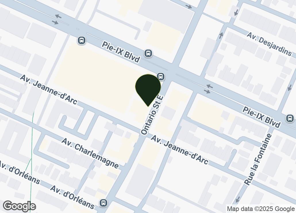 Map showing location at 45.549856, -73.5416718