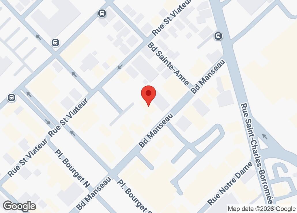 Map showing location at 46.0256713, -73.439509