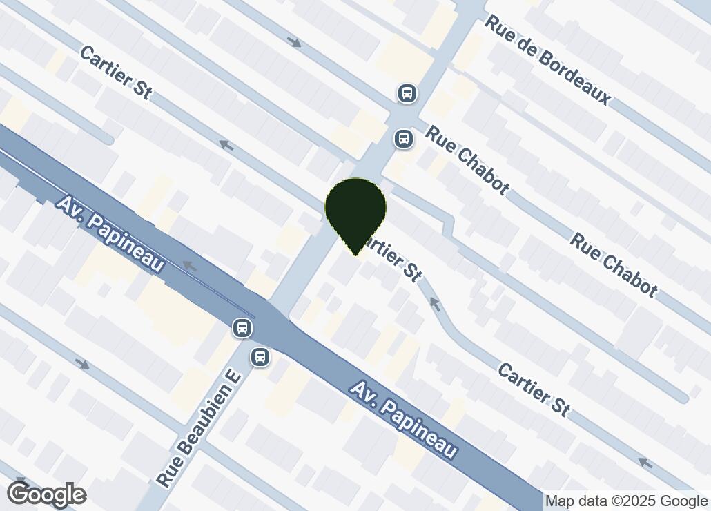 Map showing location at 45.543541, -73.5959549