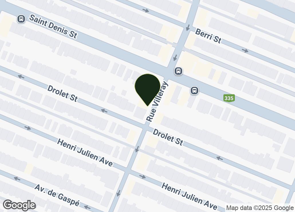 Map showing location at 45.5403732, -73.6233823