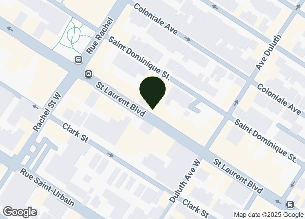 Map showing location at 45.5175202, -73.580316