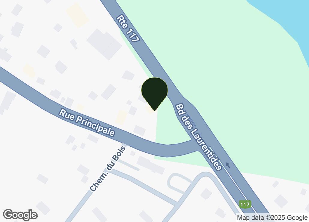 Map showing location at 45.8995944, -74.1318982