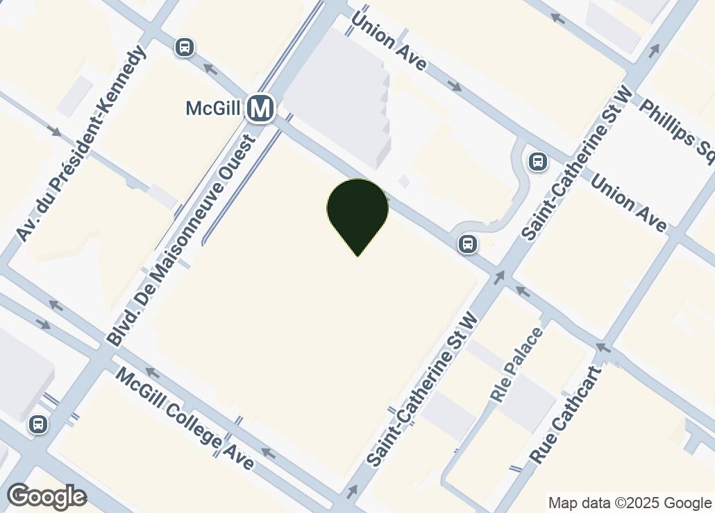 Map showing location at 45.5032856, -73.5709051